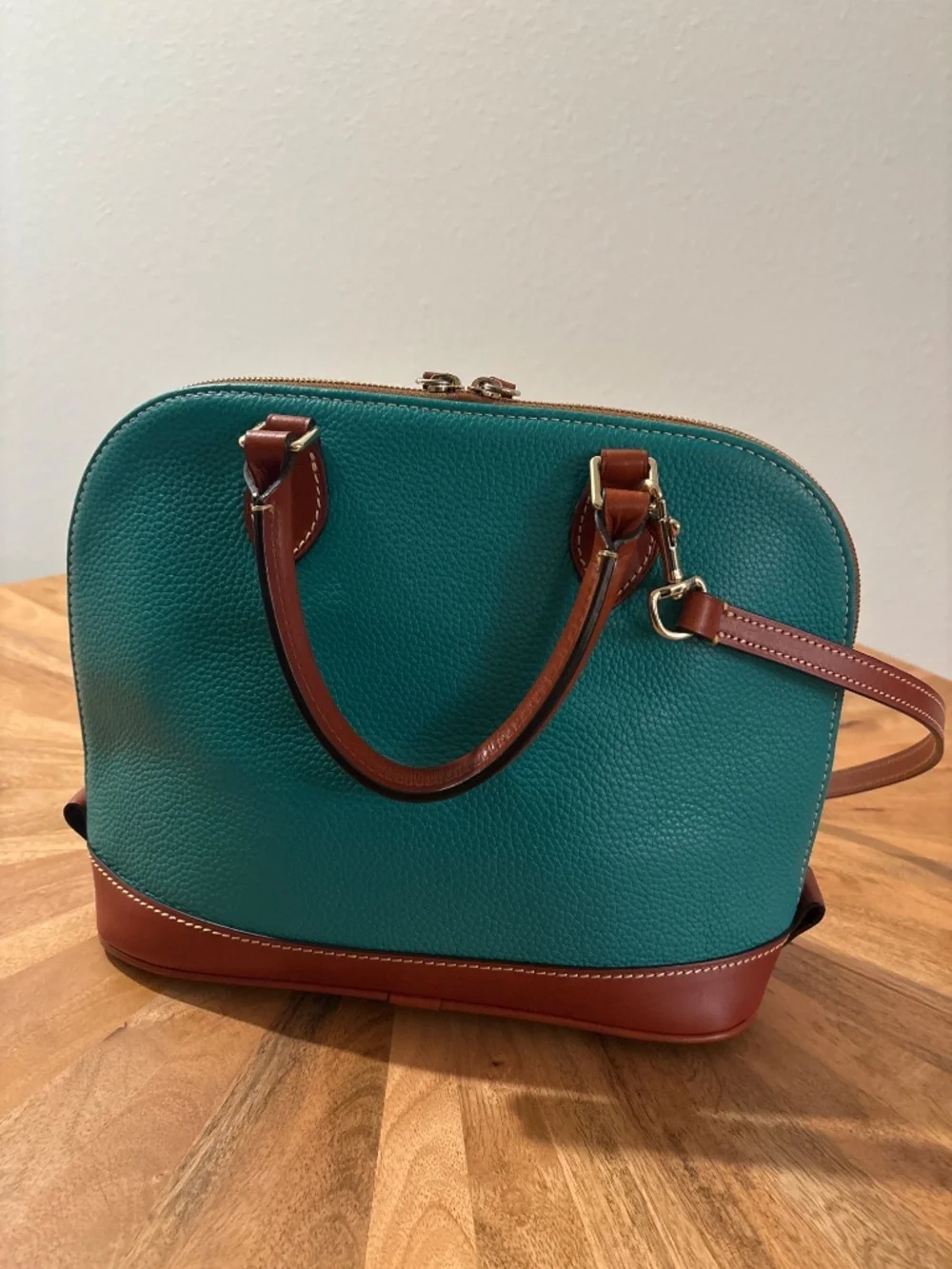 Dooney and Bourke Zip Zip Satchel Pebble Grain Leather